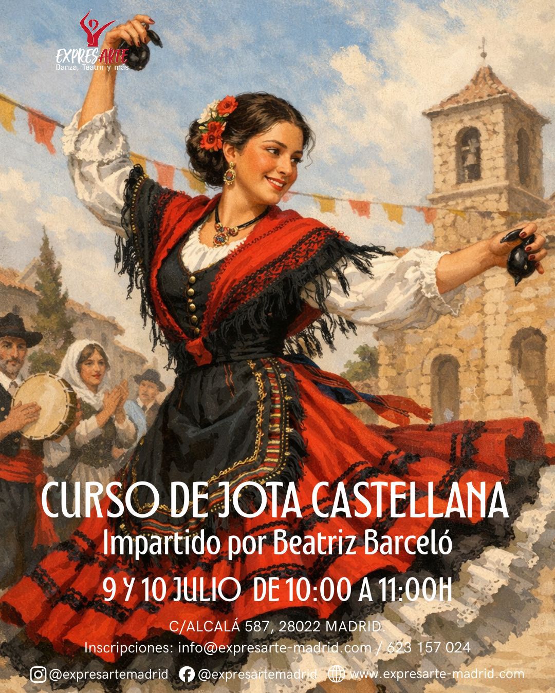 Cartel de Jota castellana con Beatriz Barceló, verano 2026