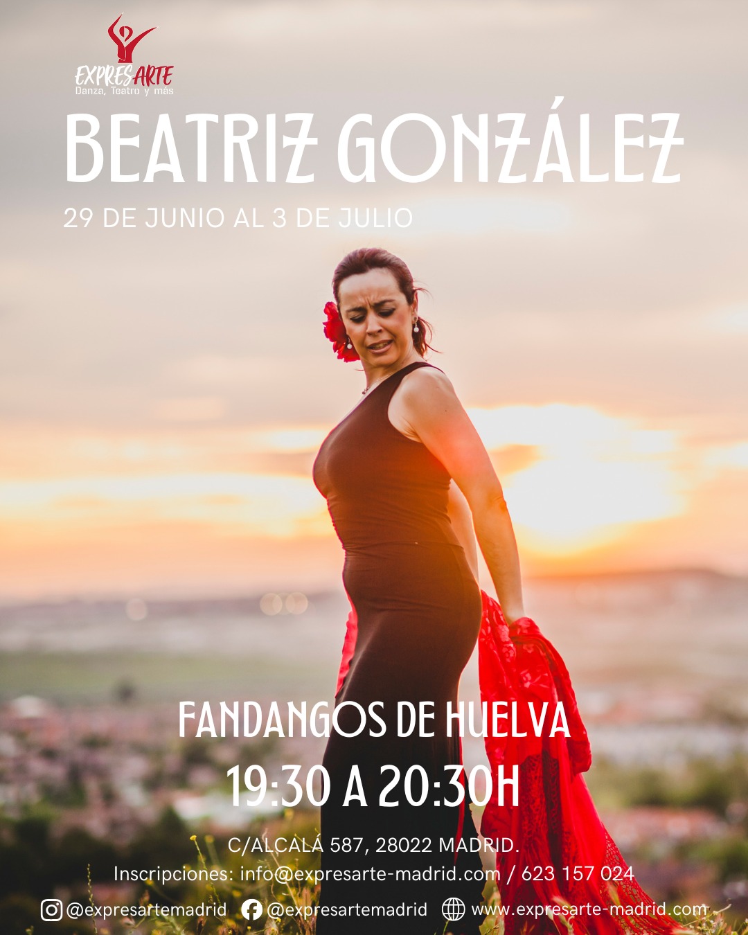 Cartel de Fandangos de Huelva con Beatriz González, verano 2026